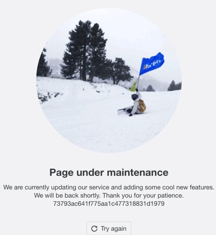 Apple Maintenance Page