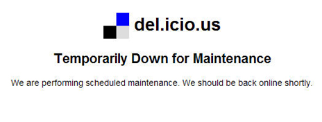 Delicious Maintenance Page Example - under maintenance page