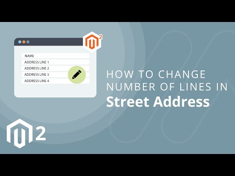 How to Change Number of Lines in Street Address in Magento 2 1