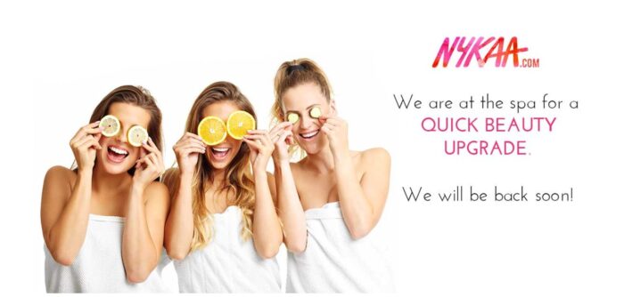 Nykaa - website maintenance message examples