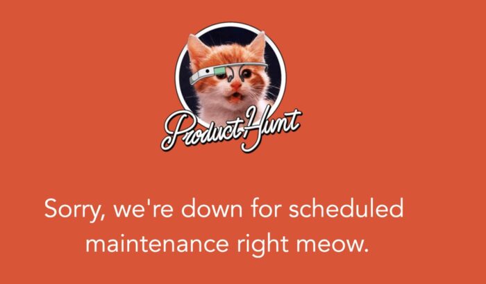 ProductHunt Maintenance Page