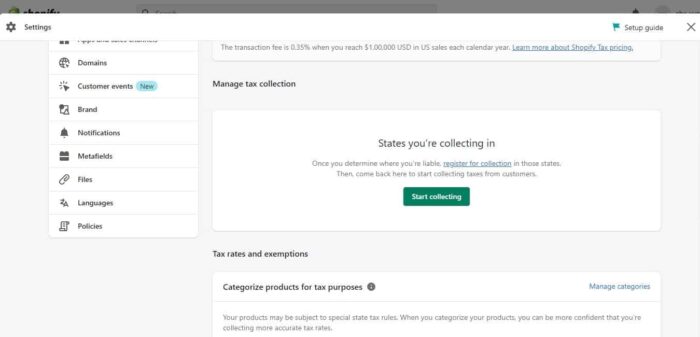 How to Charge Sales Tax on Shopify - Start Collecting