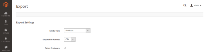 Export from Magento 2