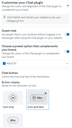 How to Customize Shopify Facebook Chat button