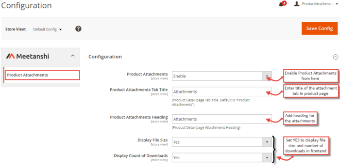 Magento 2 Add PDF to Product - Config