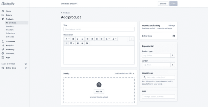 Ease of use Shopify vs Magento - add products to Shopify