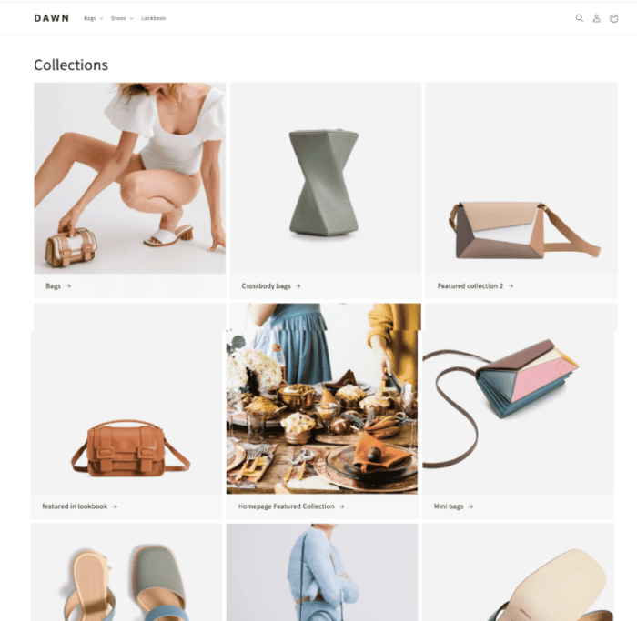 Shopify collection image size