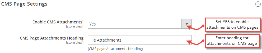 CMS Page Settings to Add PDF to Products in Magento 2