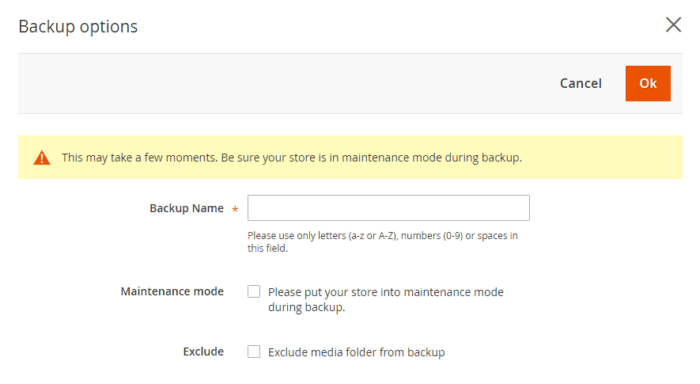 Magento 2 Backup Options