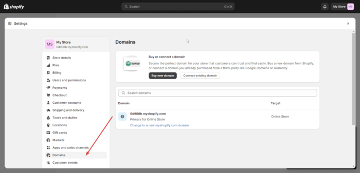 Add domain to Shopify - Build a Shopify store
