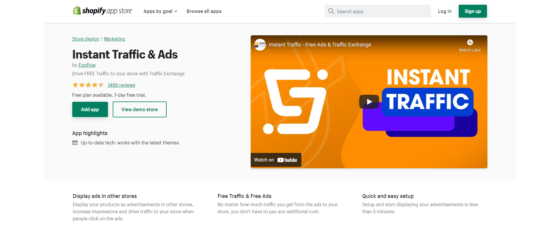 Instant Traffic & Ads - Shopify App for Traffic