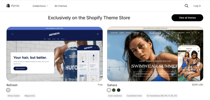 Themes in Shopify vs Magento