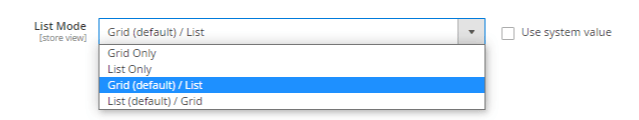 List mode in Product Listing in Magento 2