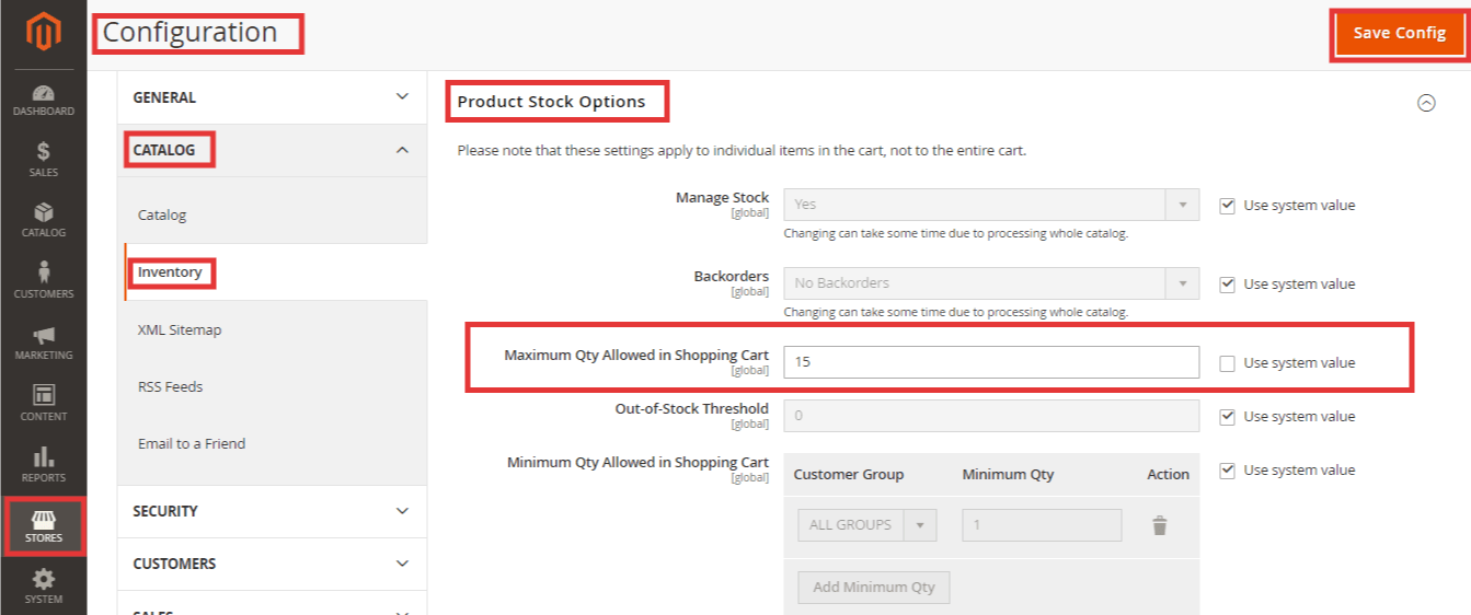 Configure Maximum Quantity Allowed in Magento 2