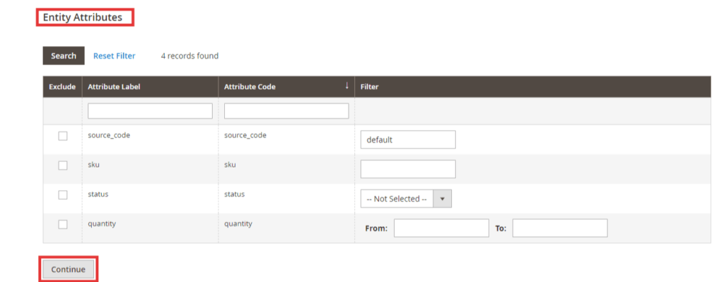 Export Inventory for a Specific Source in Magento 2