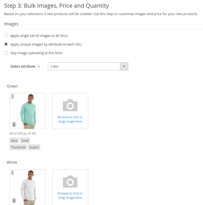 Apply Images to Products by Color in Magento 2