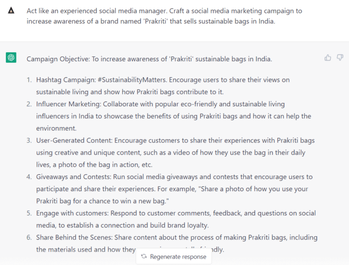 ChatGPT for Social Media Campaigns