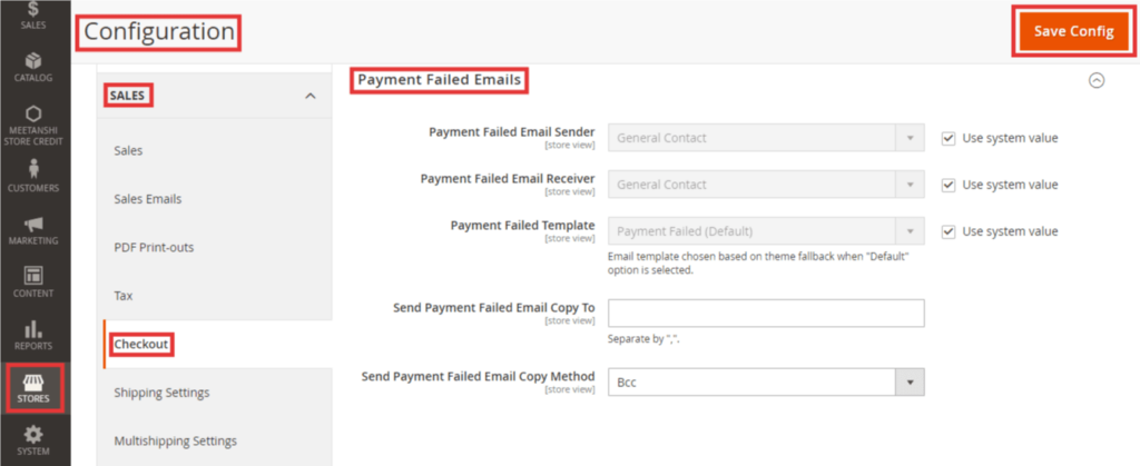 Configure Payment Failed Email in Magento 2