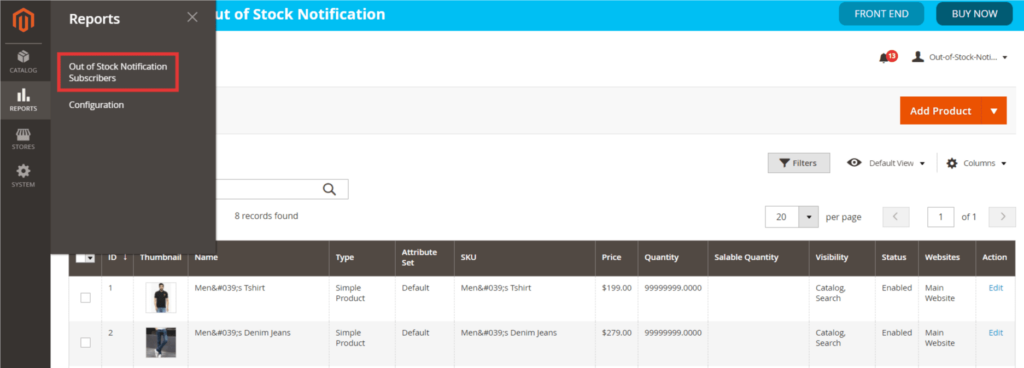 Custom admin menu in Magento 2