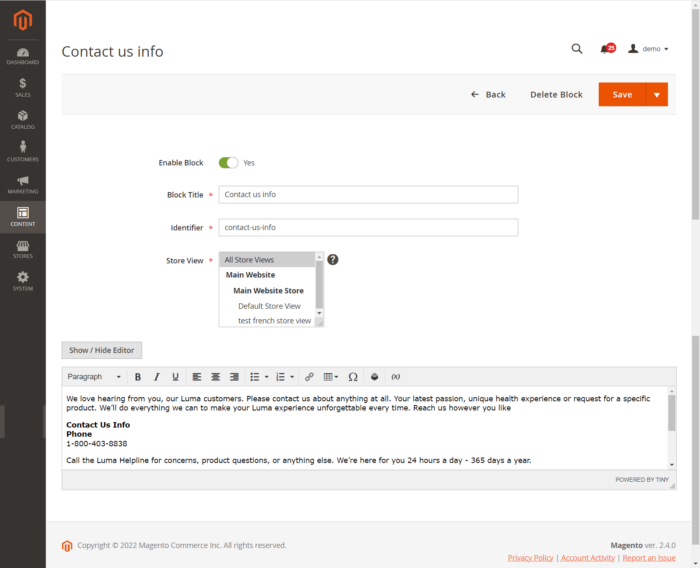 Magento 2 Customize Contact Us Step 3