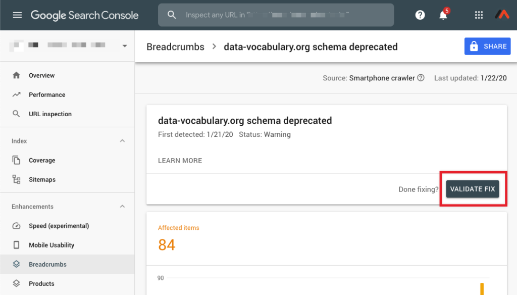 Google Search Console-data-vocabulary-org schema deprecated