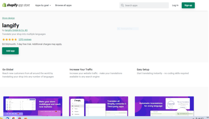 langify Shopify App