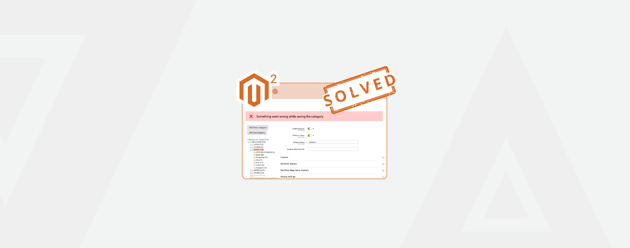 How to Solve Category Save Error in Magento 2