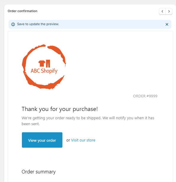 Logo on your Shopify email