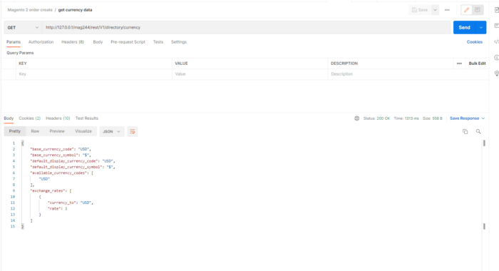 Magento 2 API - Get All Currencies