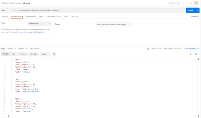 Magento 2 API - Get All Store ID, Names, and Codes