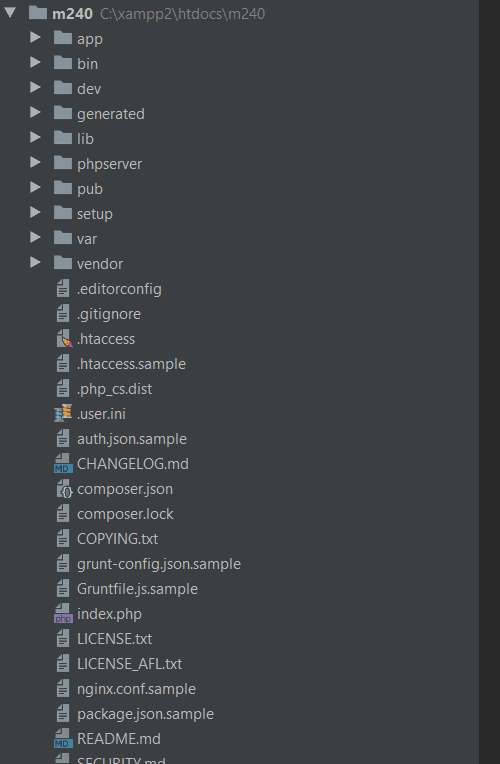 Magento 2 Folder Structure - Root Directory