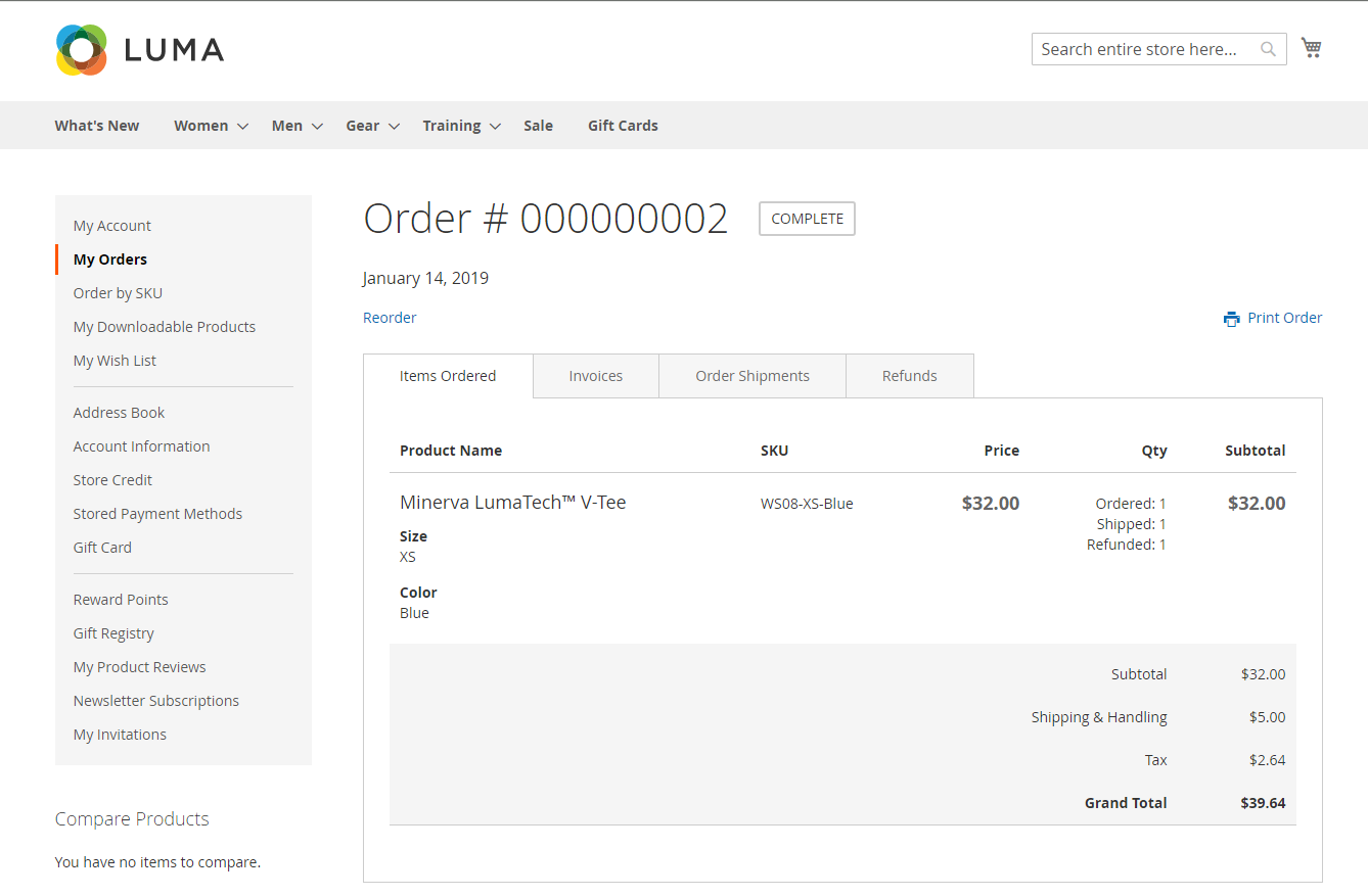 make order status visible on frontend in Magento 2