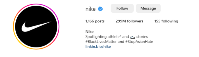 Nike- Instagram Profile 