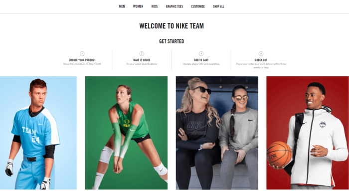 Nike team - Top brands using Shopify