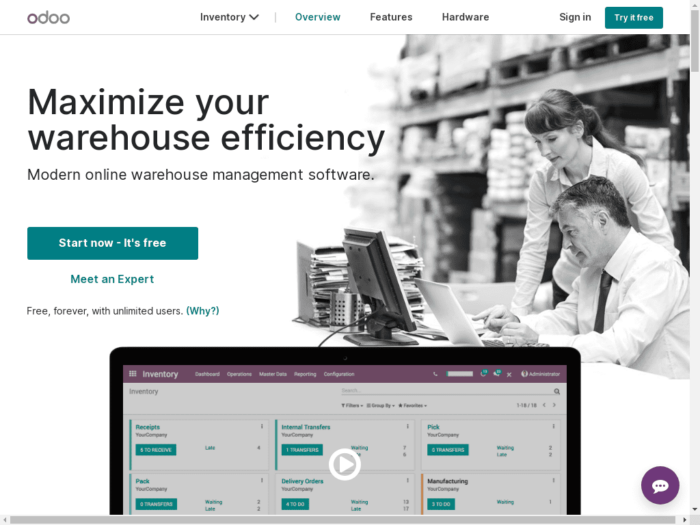 Odoo Inventory Management Software