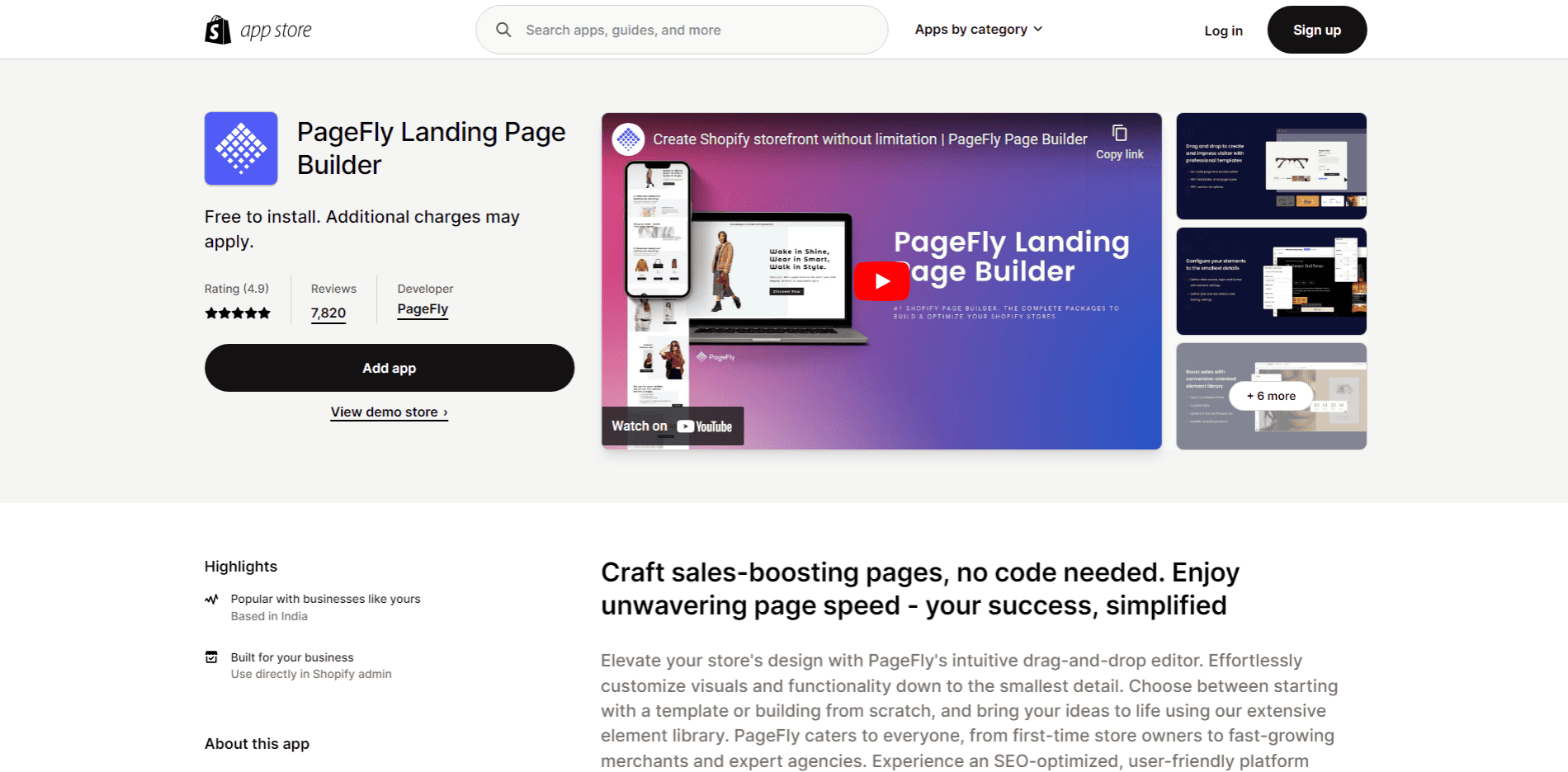 Pagefly Landing Page Builder - best landing page builder app for shopify