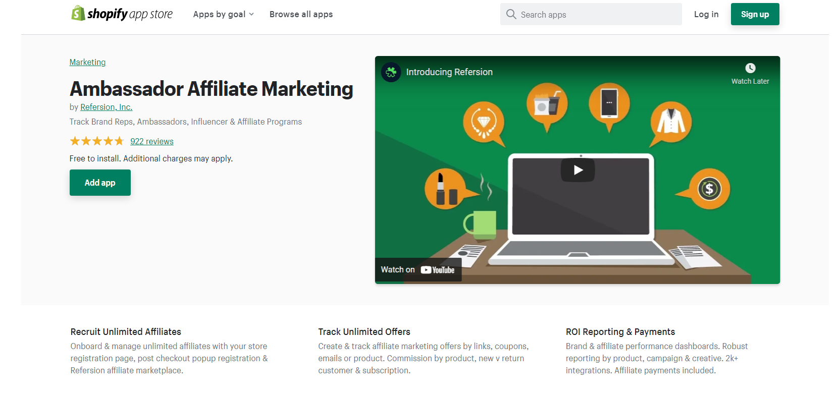 Ambassador Affiliate Marketing - Shopify Affiliate App