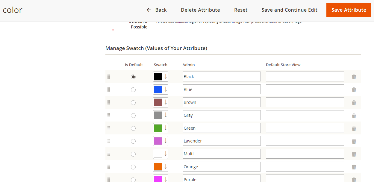 Steps to Configure Color Swatches in Magento 2