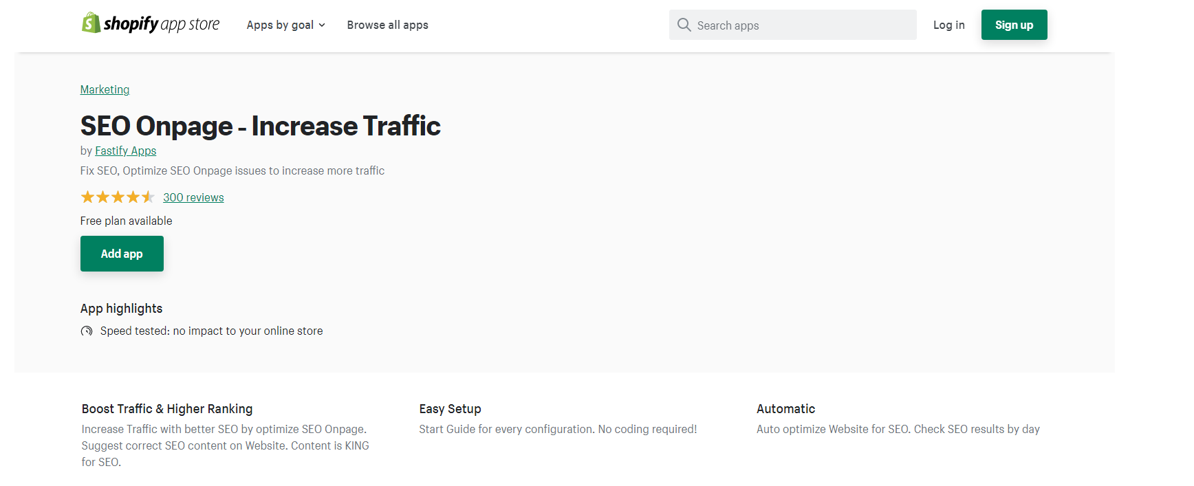 SEO Onpage - Increase Traffic - Shopify App for Traffic