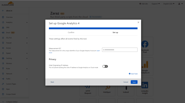 Setting up GA4 with Cloudflare Zaraz