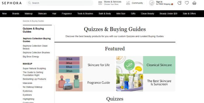 Ecommerce Content Examples 