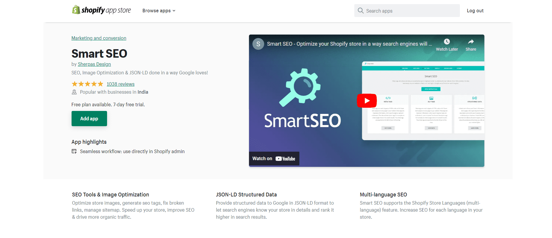 Smart SEO - Free SEO App For Shopify