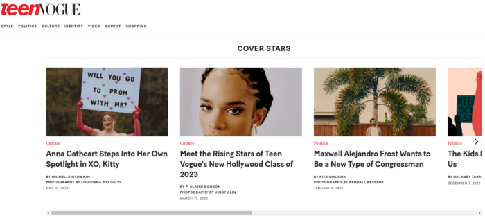 Teen Vogue - Brands who use Shopify 