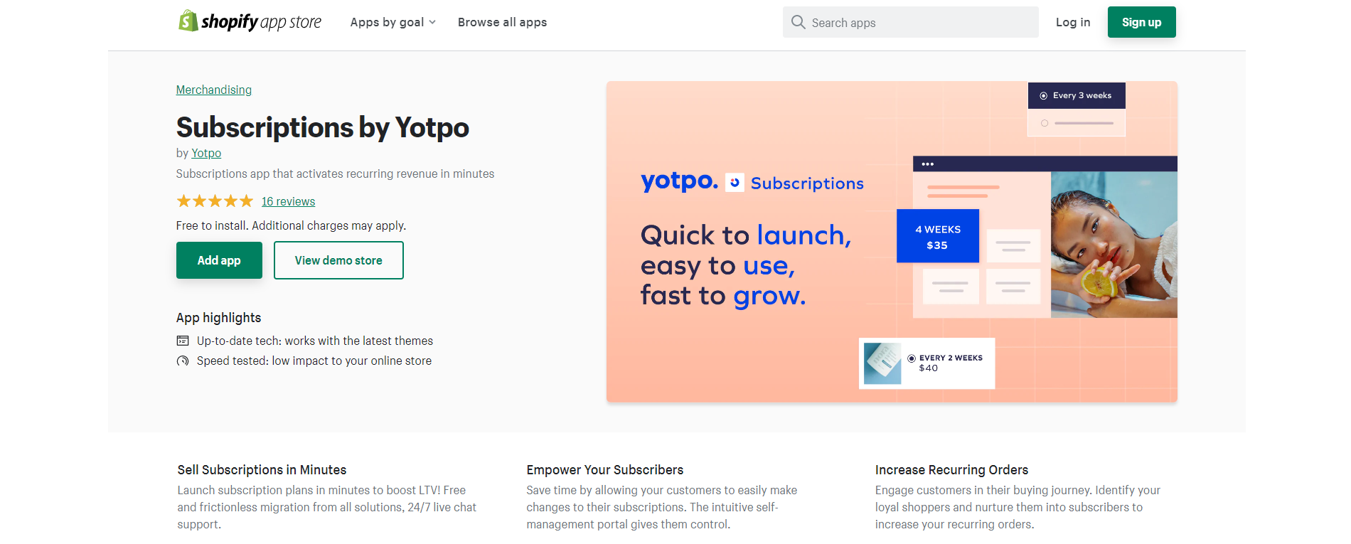 Yotpo Subscriptions for Shopify