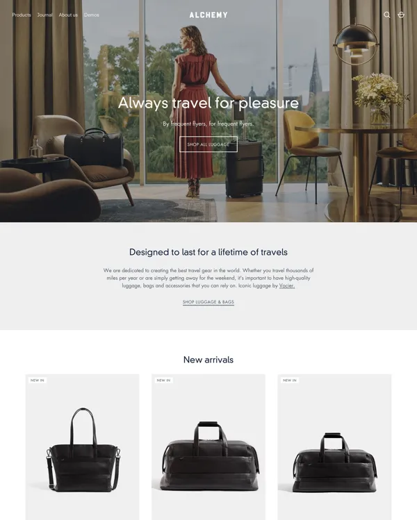 Alchemy - best shopify theme for custom products