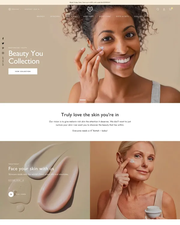 Be Yours - best shopify theme for beauty products