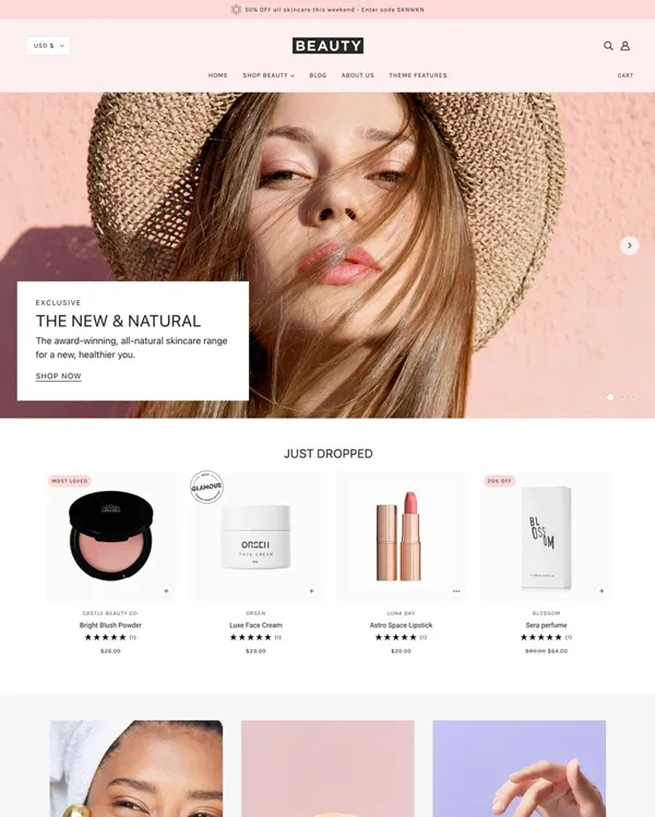 Blockshop - cosmetic theme shopify