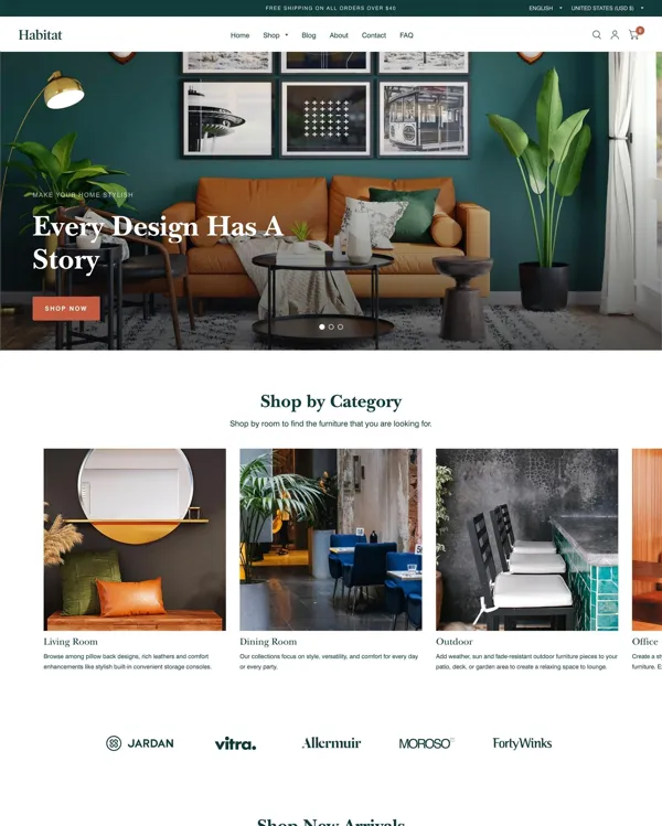 Habitat - Shopify theme for large inventory stores