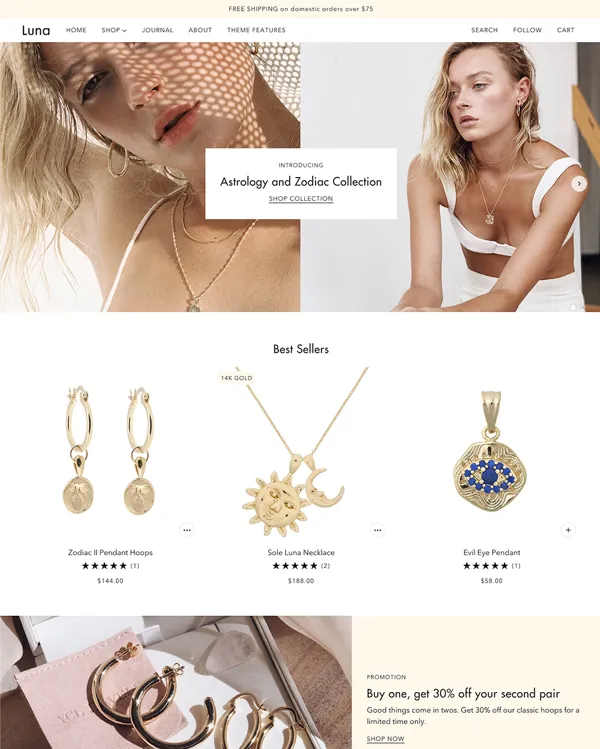 Maker - best Shopify Jewelry Themes