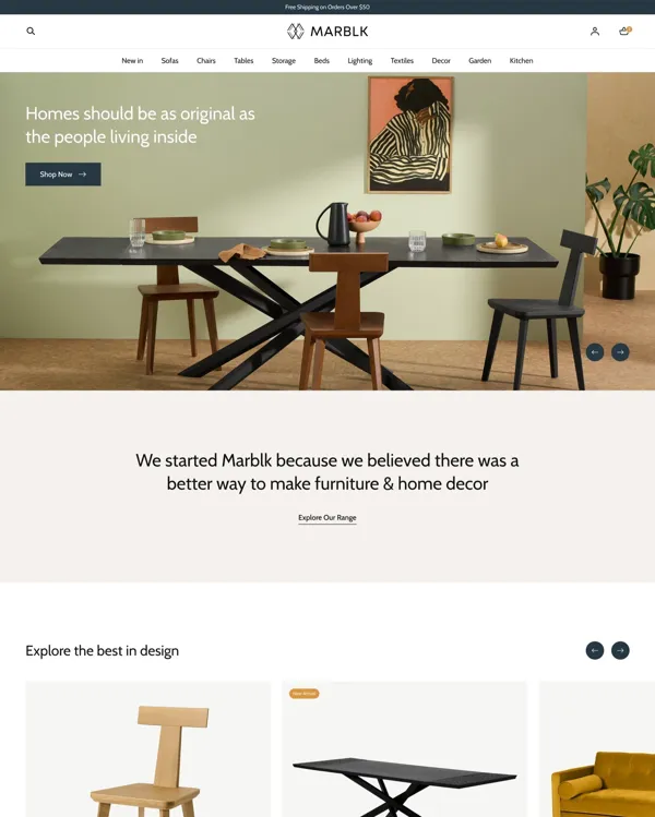 Mojave - shopify theme for home decor